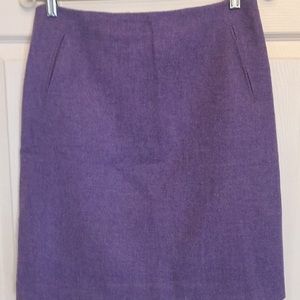 Talbots purple wool skirt